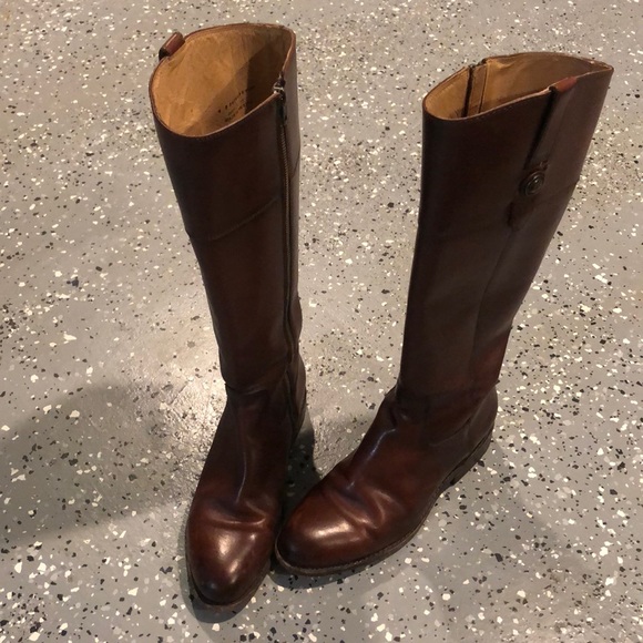 frye jayden button tall redwood